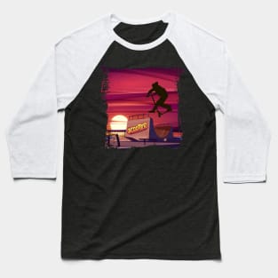 Sunset in scooter park Baseball T-Shirt